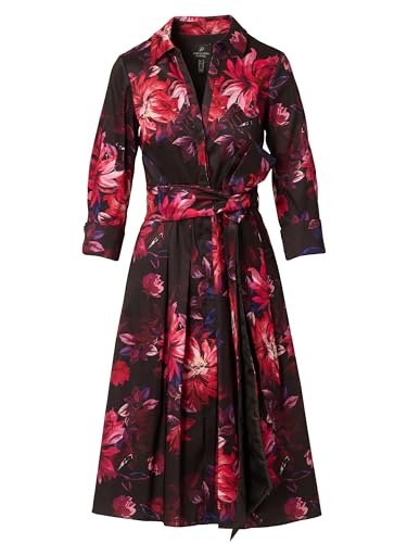 Adrianna Papell Women's Printed Taffeta Shirt Dress - Product Details